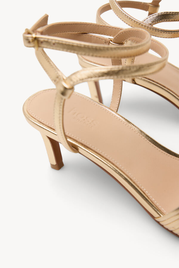 Hoss Intropia Maider. Sandalias piel tac&oacute;n medio Amarillo