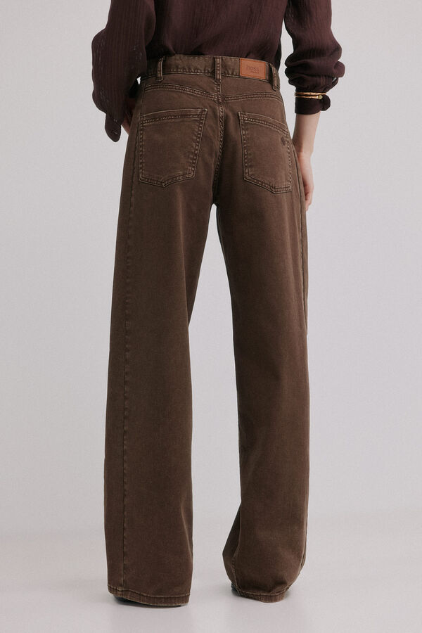 Hoss Intropia Beth. Vaqueros efecto lavado Marron