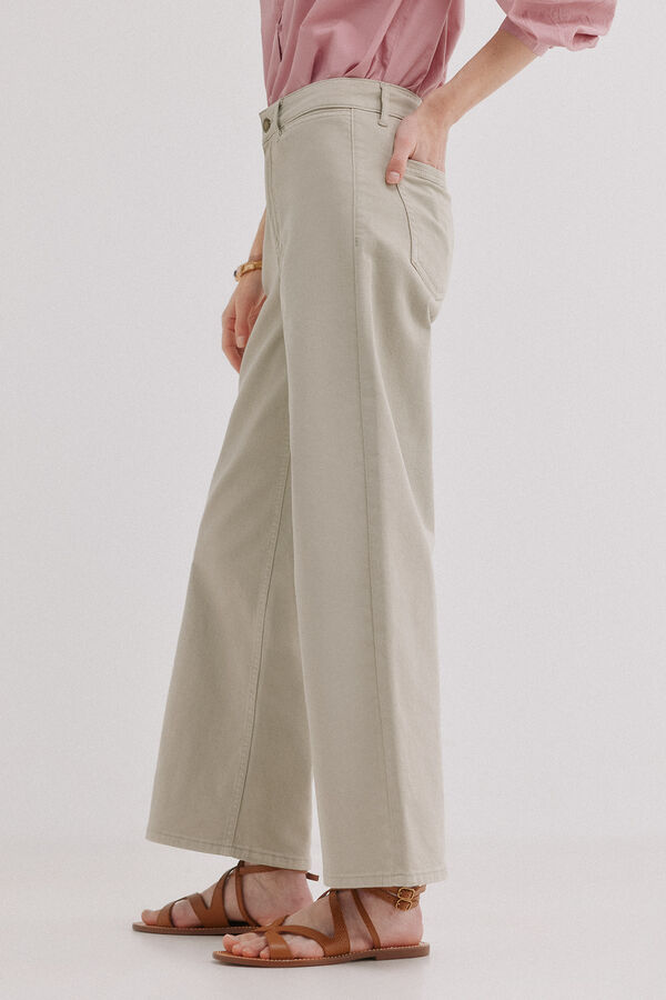 Hoss Intropia Berta. Vaqueros wide leg Gris