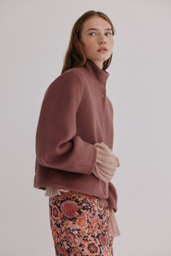 Hoss Intropia Federica. Abrigo corto Rosa