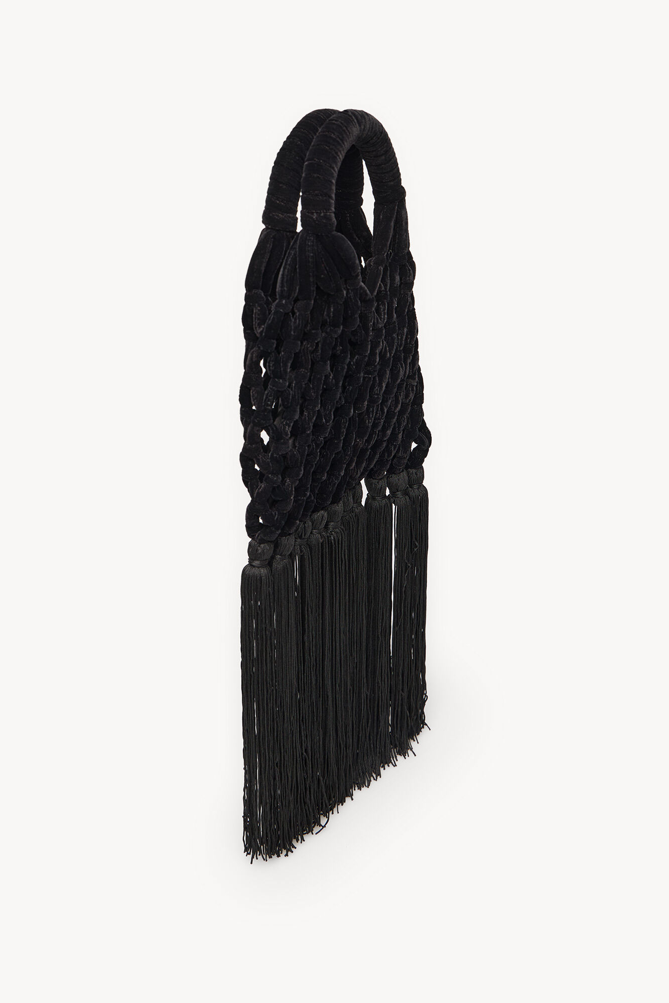 Hoss Intropia Naroa. Bolso de crochet de terciopelo