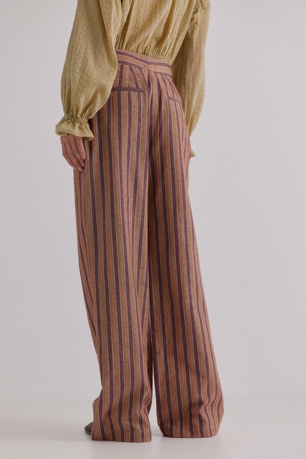 Hoss Intropia Phoebe. Pantal&oacute;n a rayas Lila