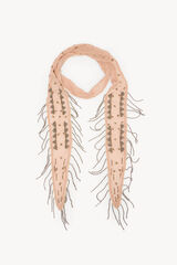 Hoss Intropia Noelia. Fular corbatero bordado Rosa