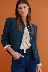 Hoss Intropia Fernanda. Abrigo estilo austriaca Azul