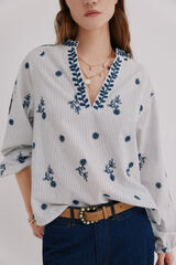 Hoss Intropia Casey. Blusa a rayas Azul