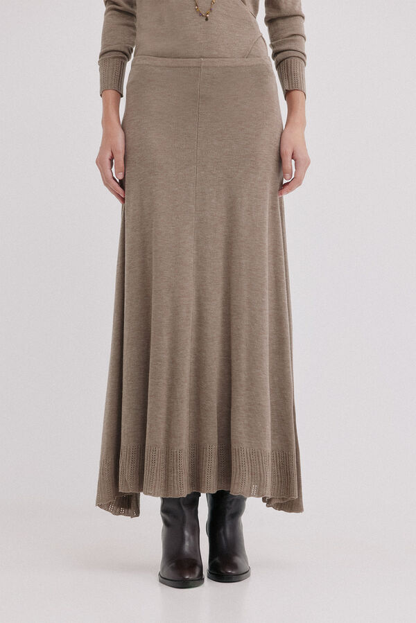 Hoss Intropia Rianna. Falda punto Beige