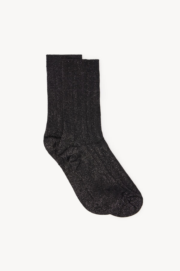 Hoss Intropia Naima. Calcetines lurex Negro