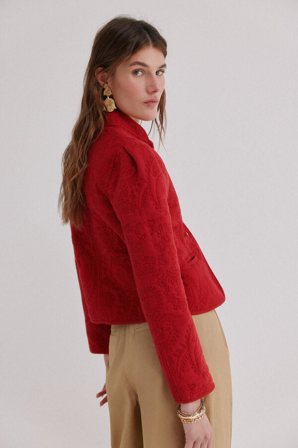 Hoss Intropia Elisa. Chaqueta acolchada corta rojo