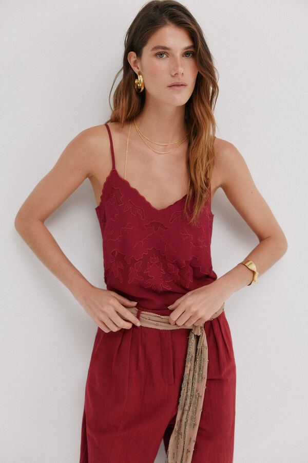 Hoss Intropia Gabriela. Top de tirantes Rosa