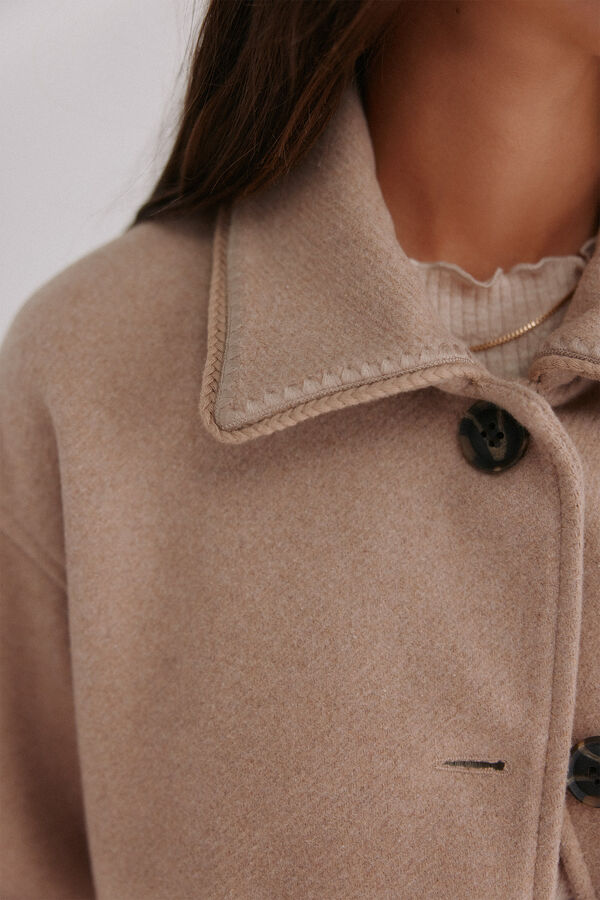 Hoss Intropia Fabiana. Abrigo corto Gris