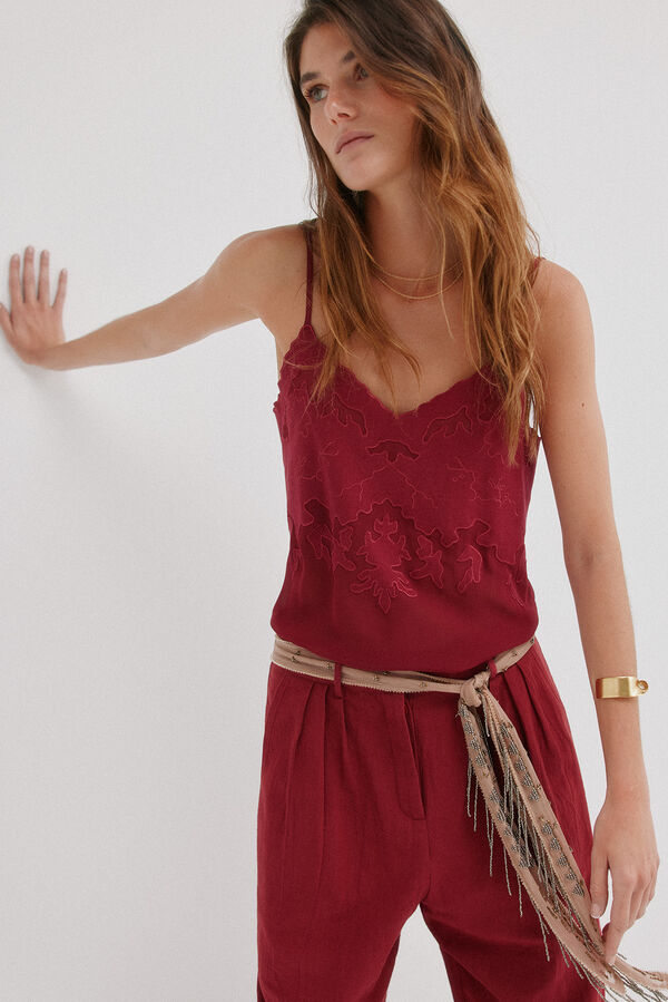 Hoss Intropia Gabriela. Top de tirantes Rosa