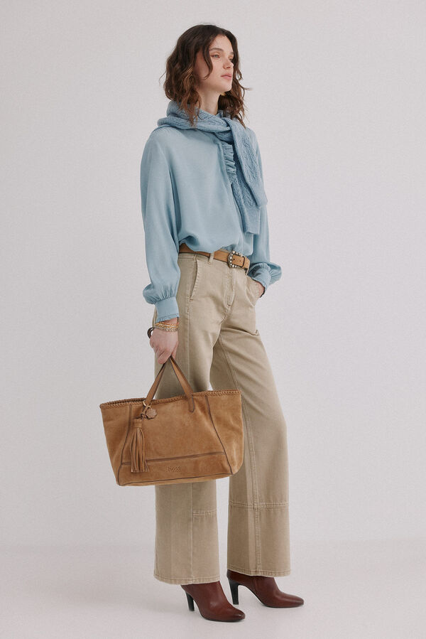 Hoss Intropia Natalia. Bolso serraje Camel