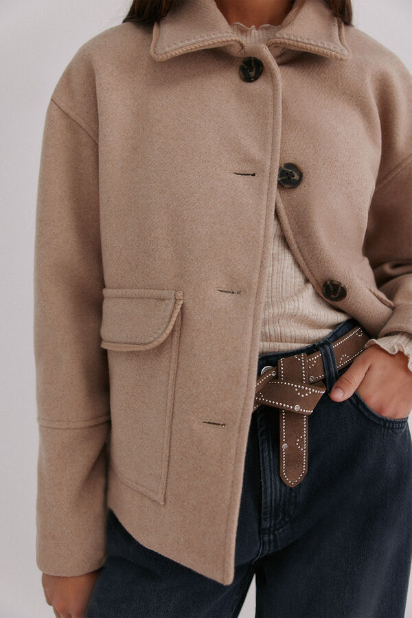 Hoss Intropia Fabiana. Abrigo corto Gris