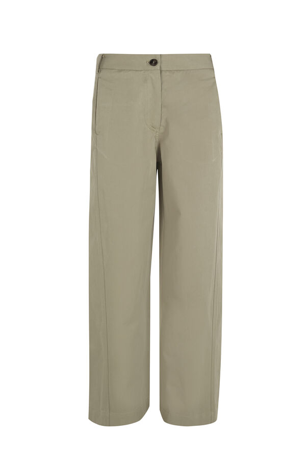 Hoss Intropia Poppy. Pantal&oacute;n chino Kaki