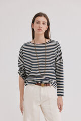 Hoss Intropia Malena. Camiseta rayas Azul