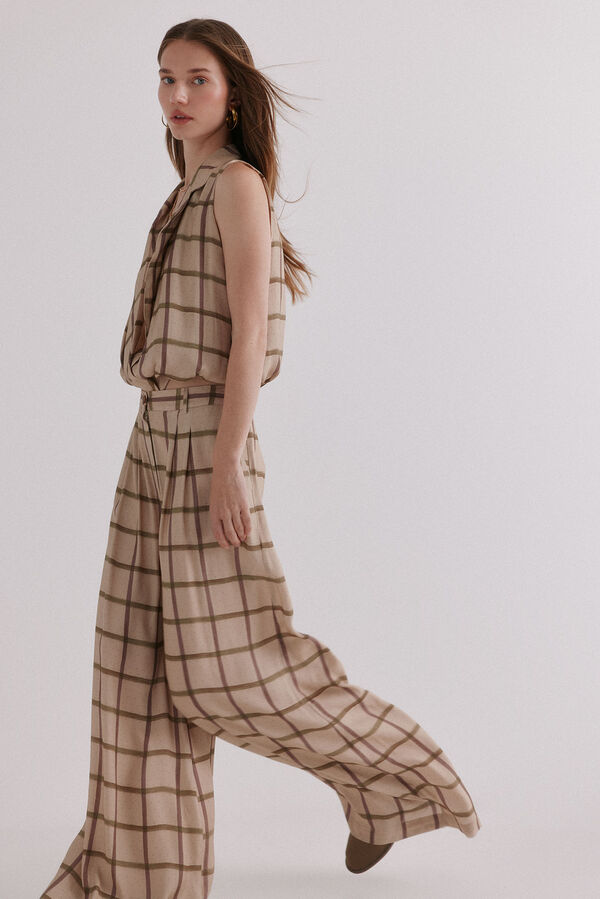 Hoss Intropia Pilar. Pantalones fluidos Marfil