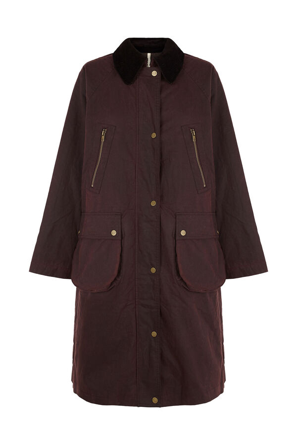 Hoss Intropia Damaris. Trench con bolsillos Granate