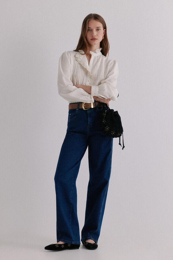 Hoss Intropia Babette. Vaqueros estructurados Azul marino