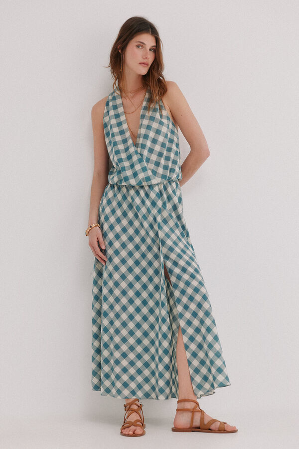 Hoss Intropia Andrea. Vestido cuadro vichy Multicolor