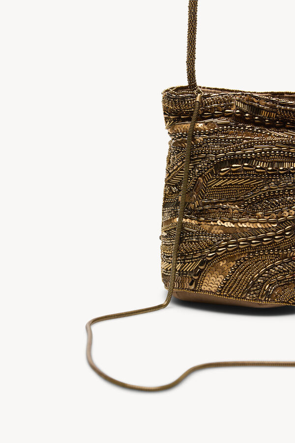 Hoss Intropia Nuria. Bolso de abalorios Amarillo