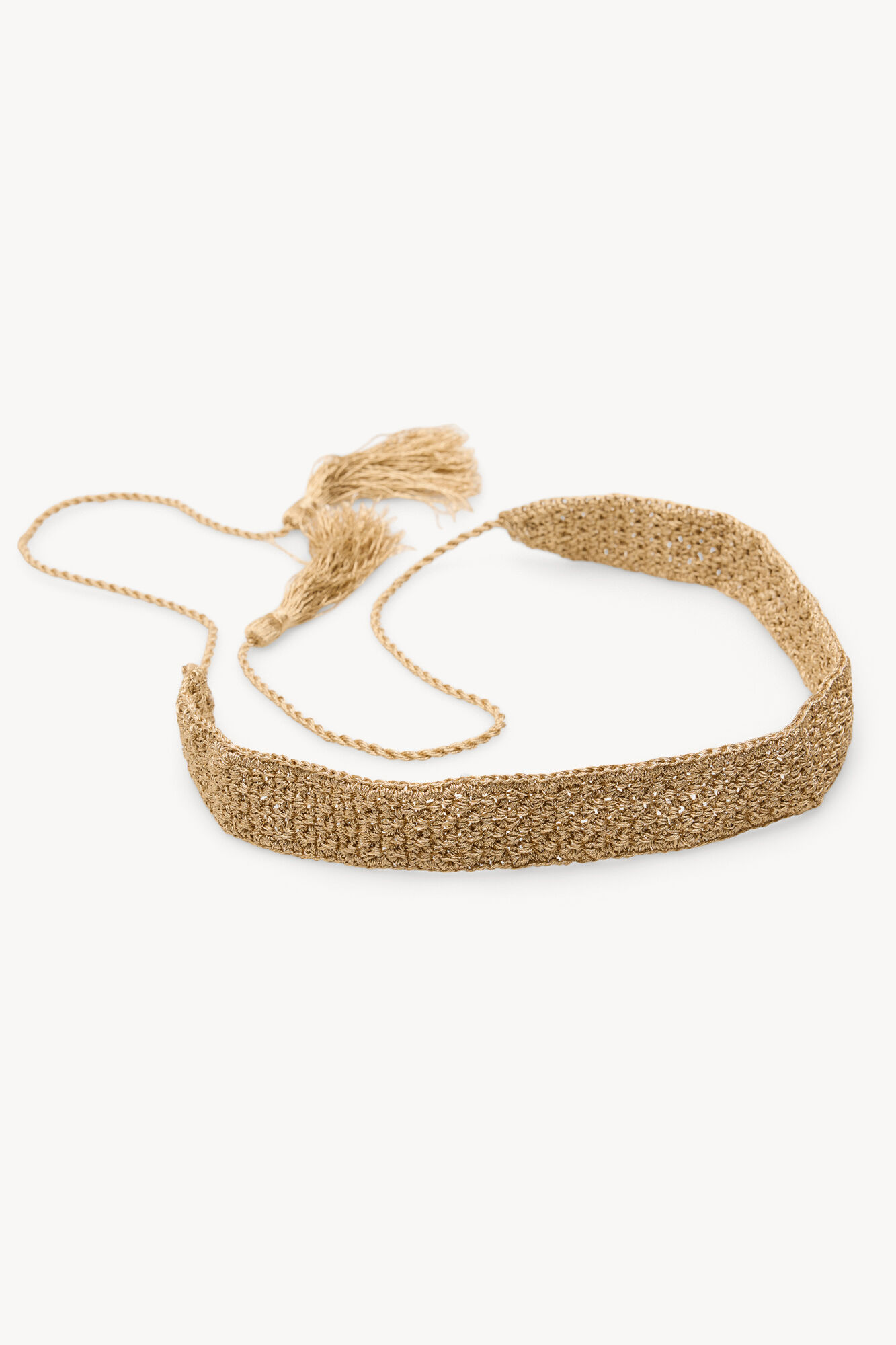 Hoss Intropia Lucrecia. Cintur&oacute;n crochet metalizado