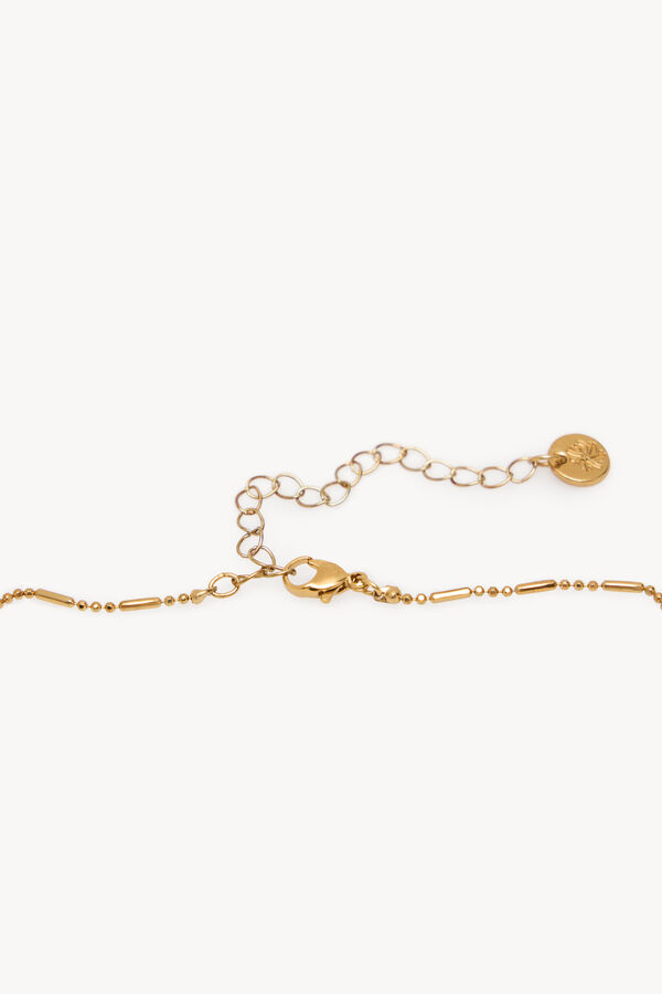 Hoss Intropia Lena. Collar Perlitas Blancas Dorado