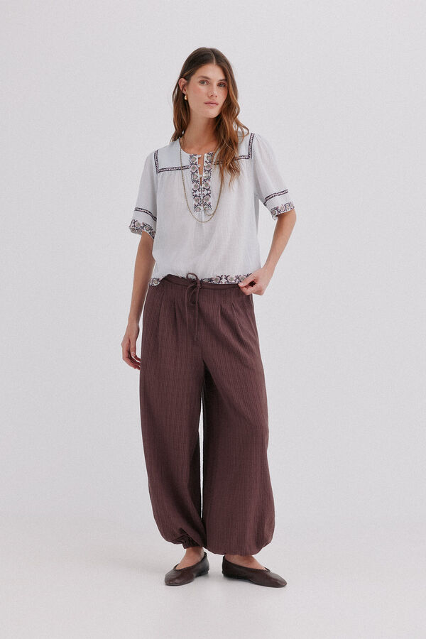 Hoss Intropia Cecile. Blusa flu&iacute;da Azul