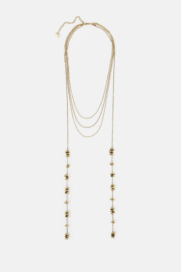 Hoss Intropia Luisa. Collar corbatero ba&ntilde;ado en oro Dorado