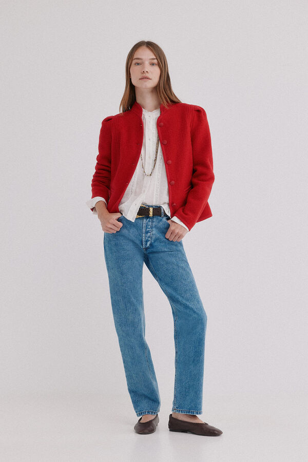 Hoss Intropia Francia. Chaqueta austriaca rojo