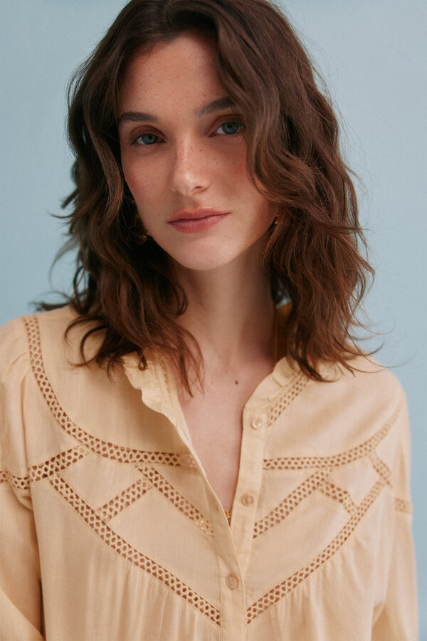 Hoss Intropia Chiara. Blusa rom&aacute;ntica Amarillo