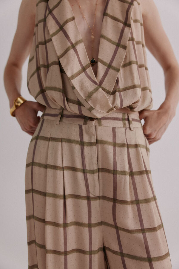 Hoss Intropia Pilar. Pantalones fluidos Marfil