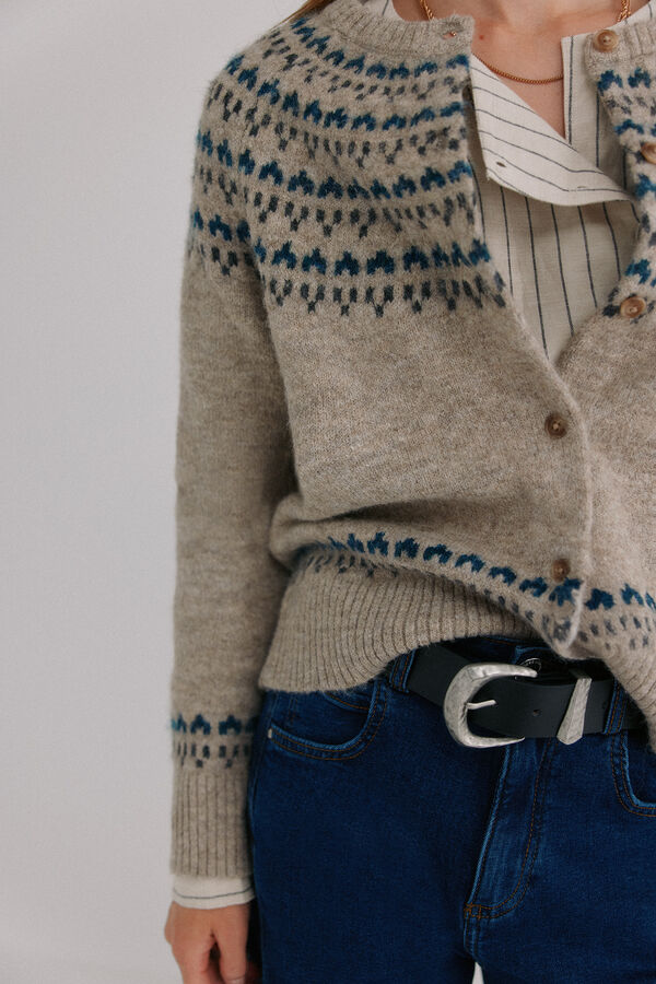 Hoss Intropia Nilda. Chaqueta tricot Estampado granate