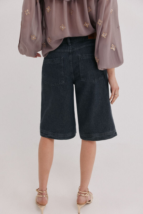 Hoss Intropia Babette. Bermudas denim Gris