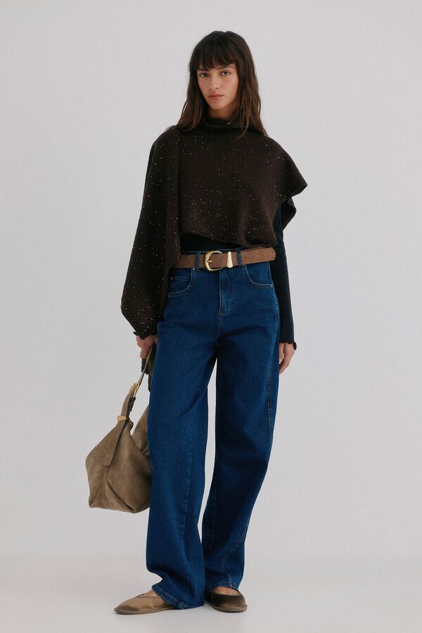 Hoss Intropia Nerea. Capa con lurex Marron