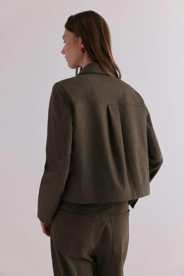 Hoss Intropia Elo&iuml;se. Chaqueta casual Kaki