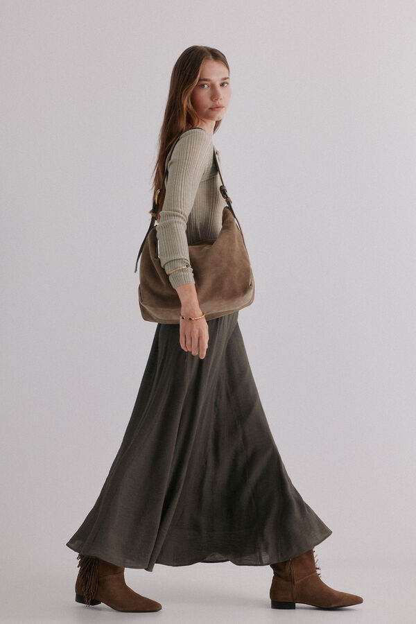 Hoss Intropia Rosario. Falda midi Kaki