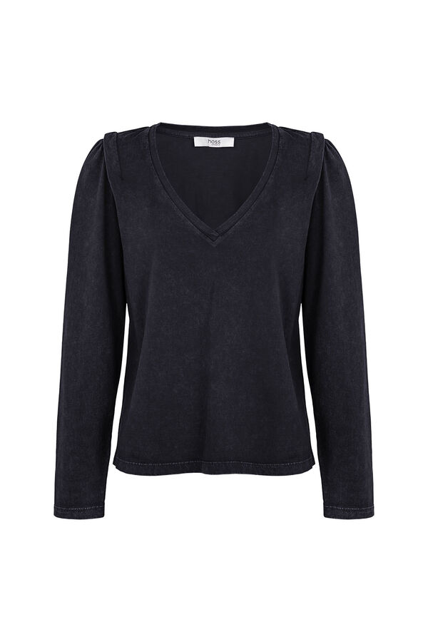 Hoss Intropia Maialen. Camiseta efecto lavado Gris