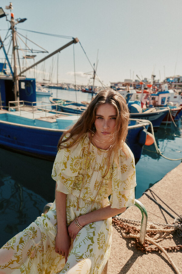 Hoss Intropia Alisha. Vestido largo flu&iacute;do Multicolor