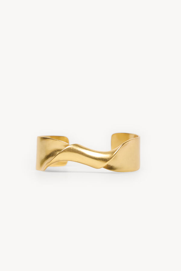 Hoss Intropia Luisa. Brazalete ba&ntilde;ado en oro Dorado