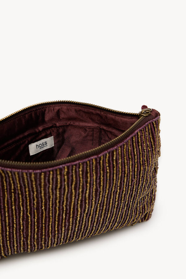 Hoss Intropia Nahia. Bolso de abalorios Granate