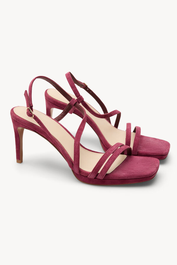 Hoss Intropia Mireia. Sandalias tac&oacute;n ante Lila