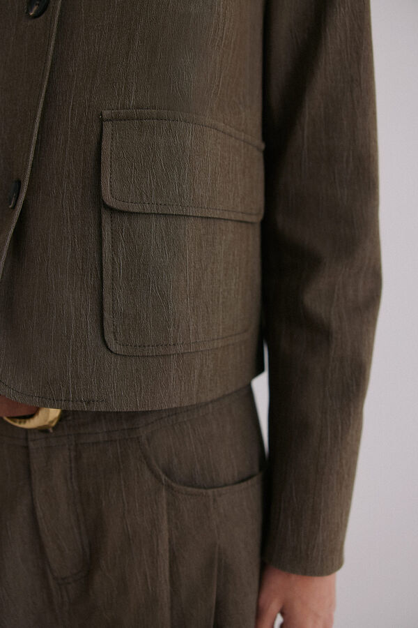 Hoss Intropia Elo&iuml;se. Chaqueta casual Kaki