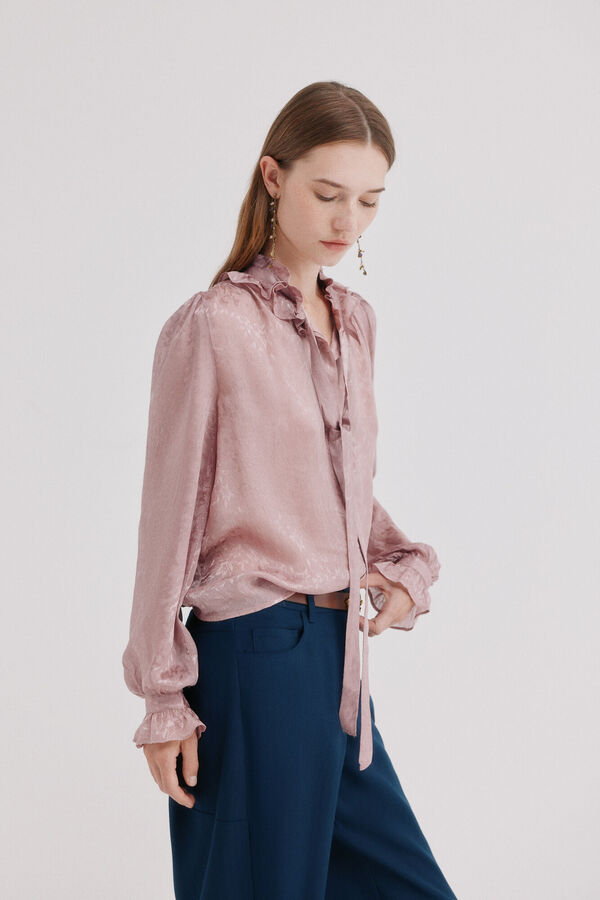 Hoss Intropia Circe. Blusa volante Marfil