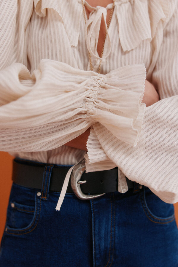 Hoss Intropia Cassandra. Blusa rom&aacute;ntica Marfil