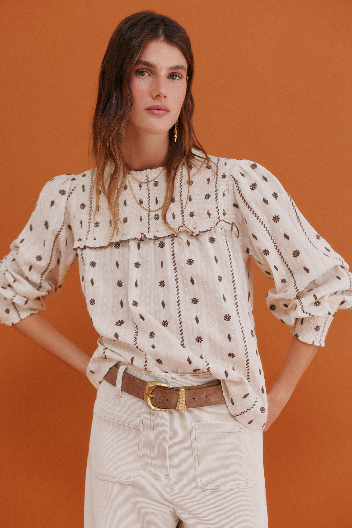 Hoss Intropia Catalina. Blusa con canes&uacute;