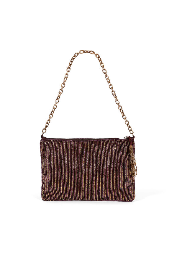 Hoss Intropia Nahia. Bolso de abalorios Granate