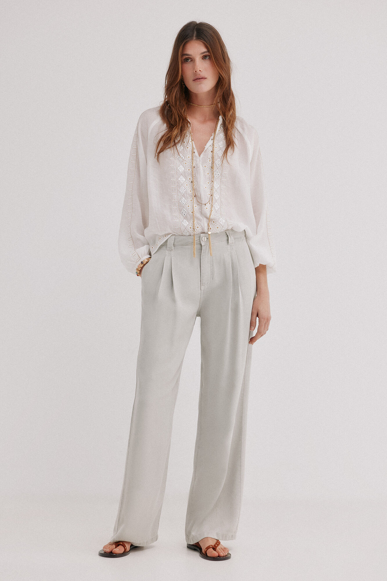 Hoss Intropia Bianca. Denim tencel