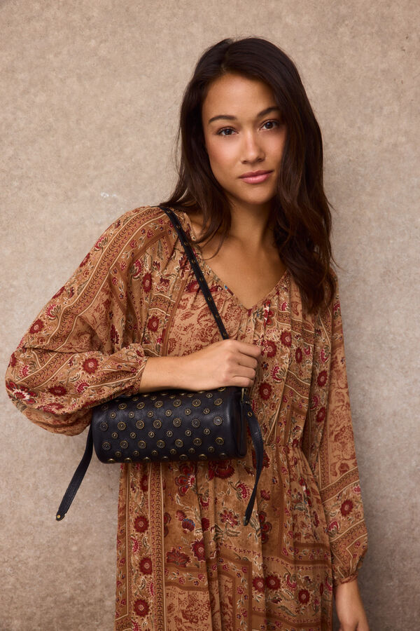 Slowlove Bolso barrel tachas Negro