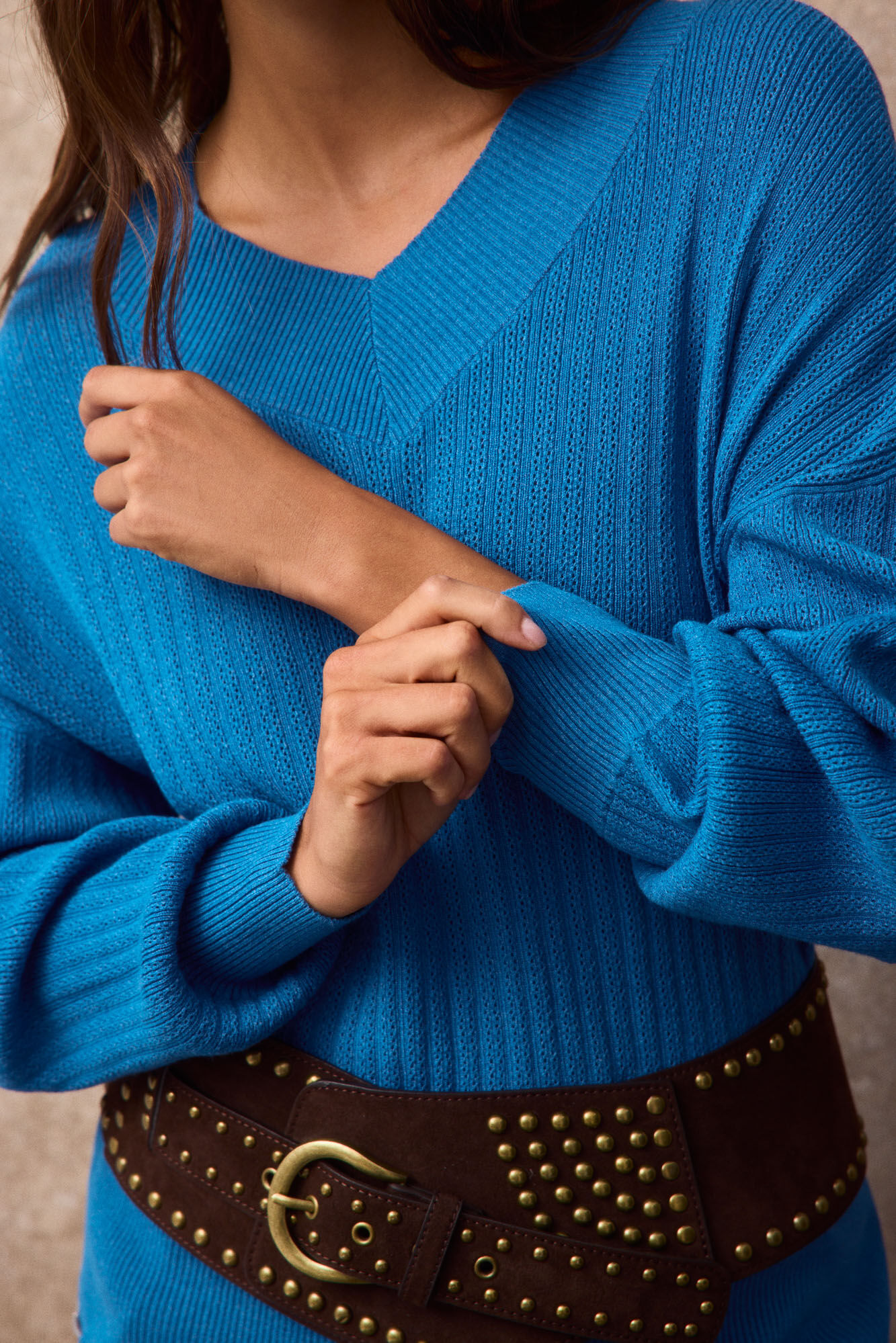 Slowlove Jersey calado pico