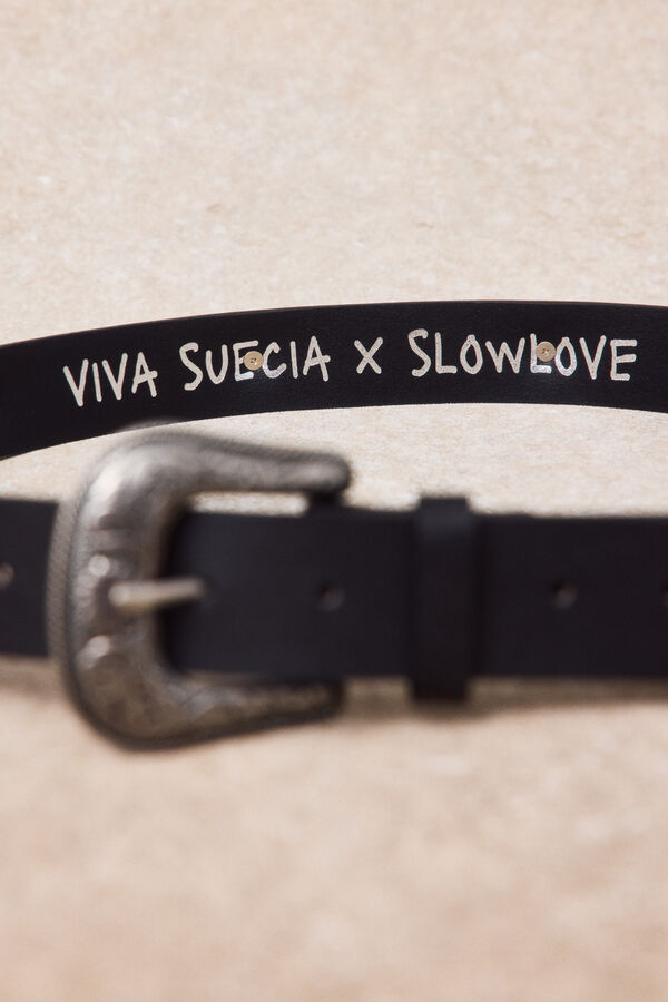 Slowlove Cintur&oacute;n Viva Suecia Negro